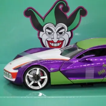 Jada Diecast Corvette Stingray Concept With Joker Figure