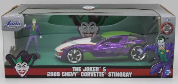 Jada Diecast Corvette Stingray Concept With Joker Figure - Image 5
