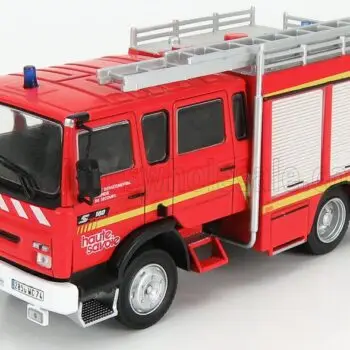 Mag red and silver Renault S100 1981 diecast Fire Engine