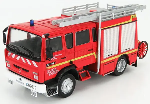 Mag red and silver Renault S100 1981 diecast Fire Engine