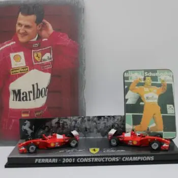 hot wheels ferrari F racing set double set michael schumacher