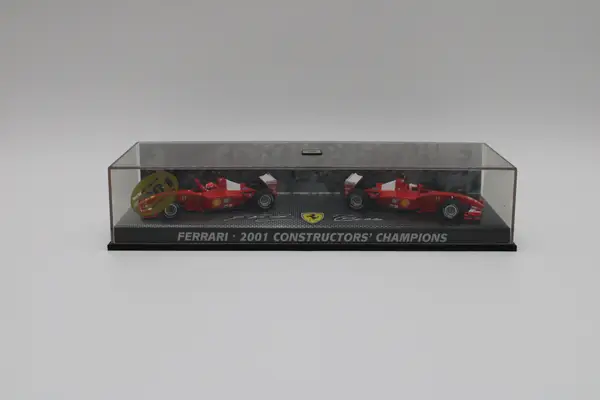 hot wheels ferrari F racing set double set michael schumacher - Image 4