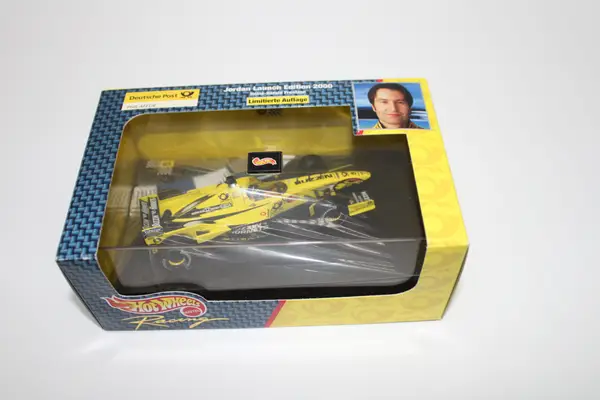hot wheels racing car jordan launch edition heinz haraid frentzen