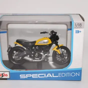Maisto Ducati Scrambler Yellow and Black