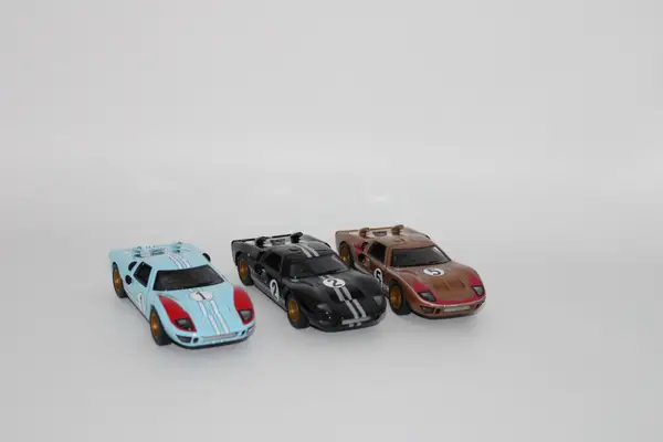 Ford GT40 MKII Gold Gulf Blue And Black Set Of 3 Cars - Image 3