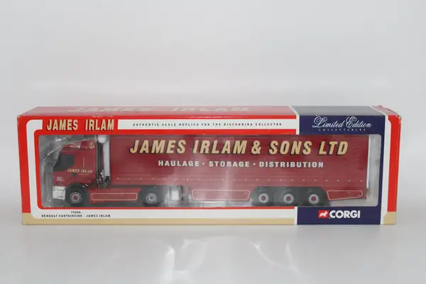Corgi Renault Curtainside James Irlam Limited Edition Model No 75606