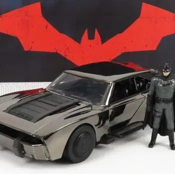 Jada 33740 Batman Batmobile With Figure 2022 The Batman Movie Chrome