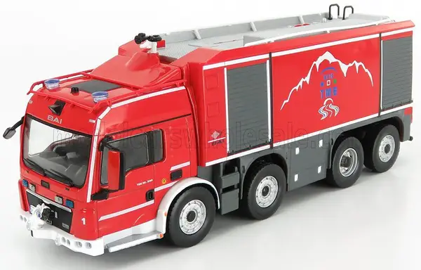 Mag Special Red Tanker Truck Italy France 2013 diecast firetruck