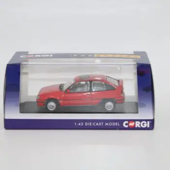 Corgi Vanguards Vauxhall Astra GTE 16V Carmine Red 1:43 scale diecast model car in original packaging.