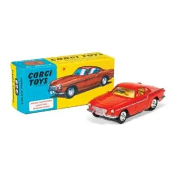Corgi red VOLVO P1800 diecast car with original packaging.