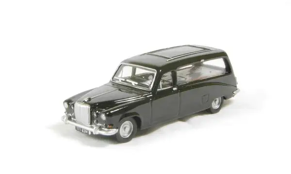 Oxford Diecast 76DS002 Daimler DS420 Hearse in Black - Image 2