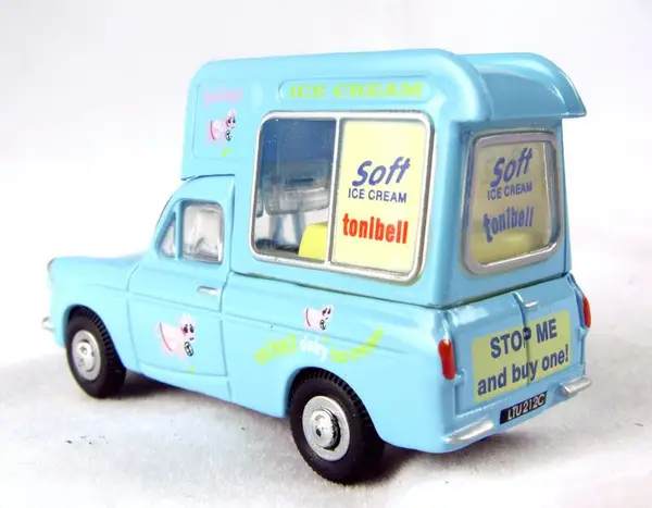 Oxford Diecast ANG014 Ford Anglia Van Tonibell Icecream Blue Livery - Image 2