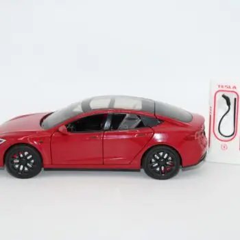XLG Model Tesla Red Y Alloy Car MG_2292