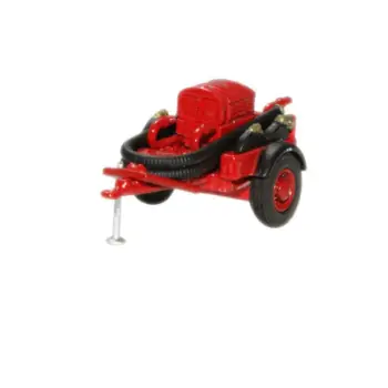 Oxford Diecast Red Coventry Climax Pump Trailer