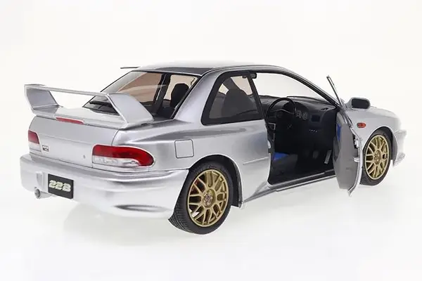 Solido Subaru Impreza 22B Silver 1998 - Image 5