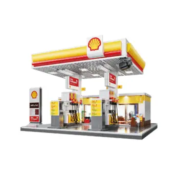 Cada C66026W Shell Retail Station