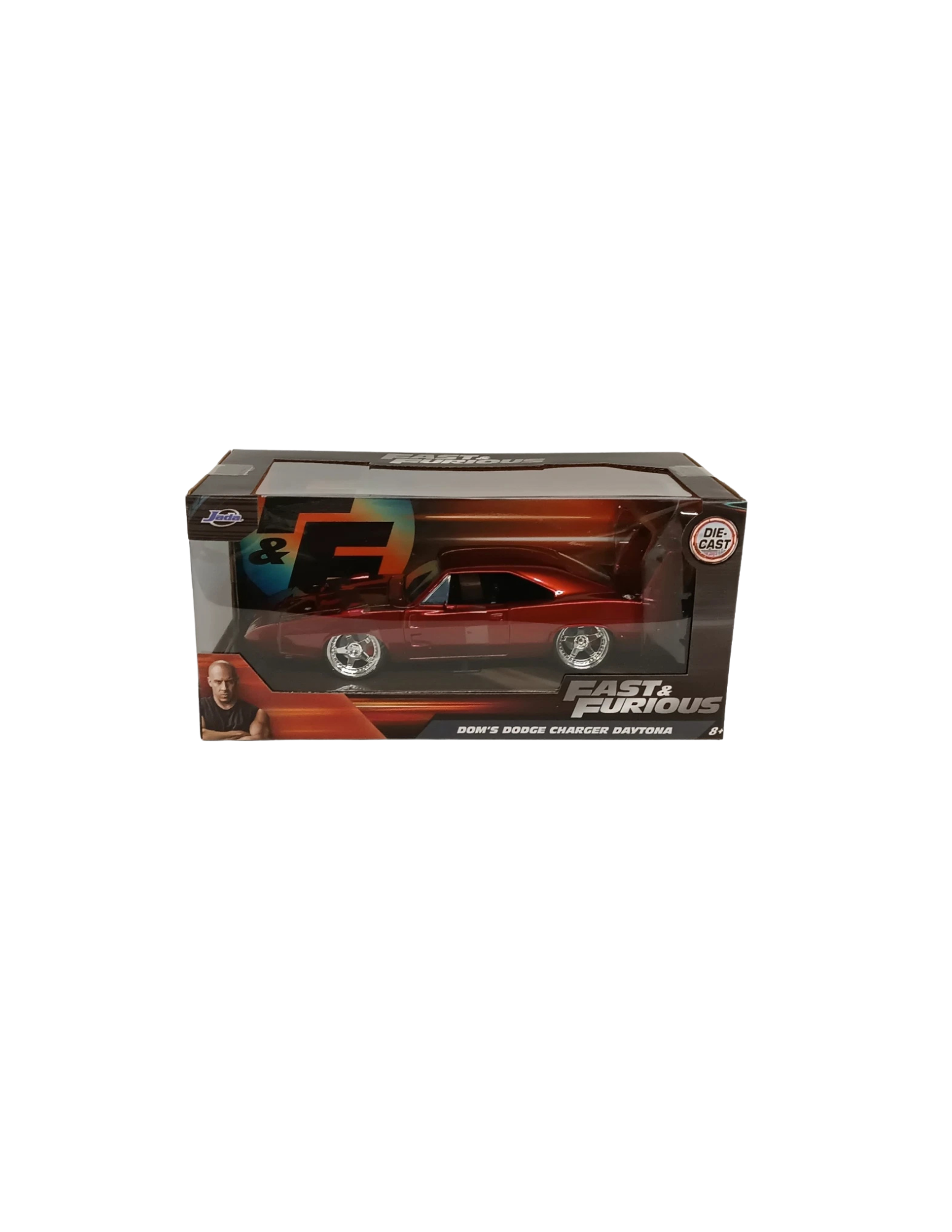Jada Fast and Furious Doms Dodge Charger Daytona Metallic Red - Image 3