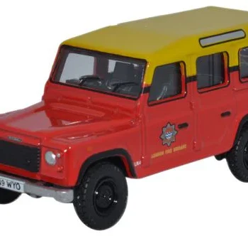 Oxford Diecast Land Rover Defender Station Wagon London Fire Brigade