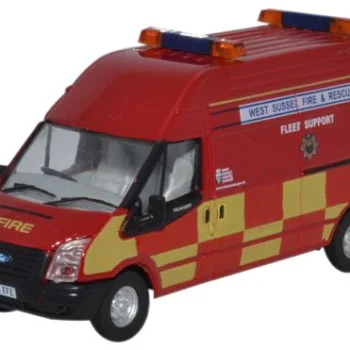 Oxford Diecast Ford Transit 2006 LWB High Roof West Sussex Fire & Rescue