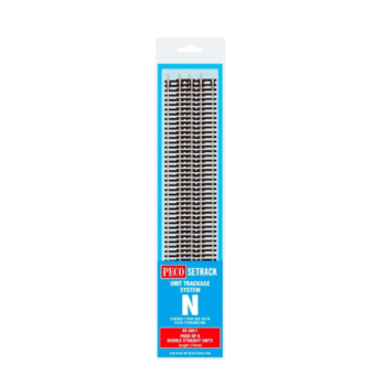 ST 3011 Setrack Double Straight Track Pack of 4 