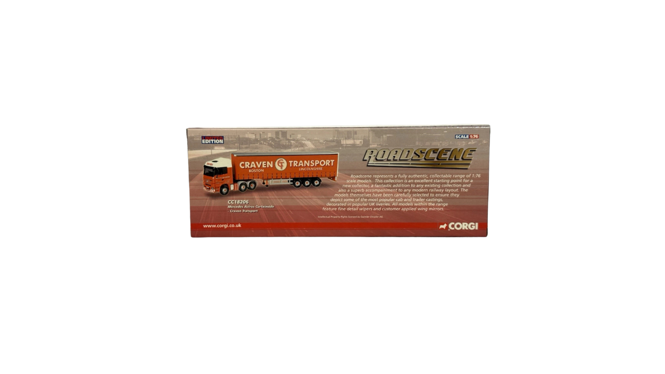 Corgi Roadscene Mercedes Benz W Curtainside Craven CC18206 - Image 4