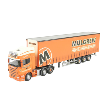 Oxford Diecast 76SCA05CS Scania R420 C/Side in Mulgrew Haulage Livery